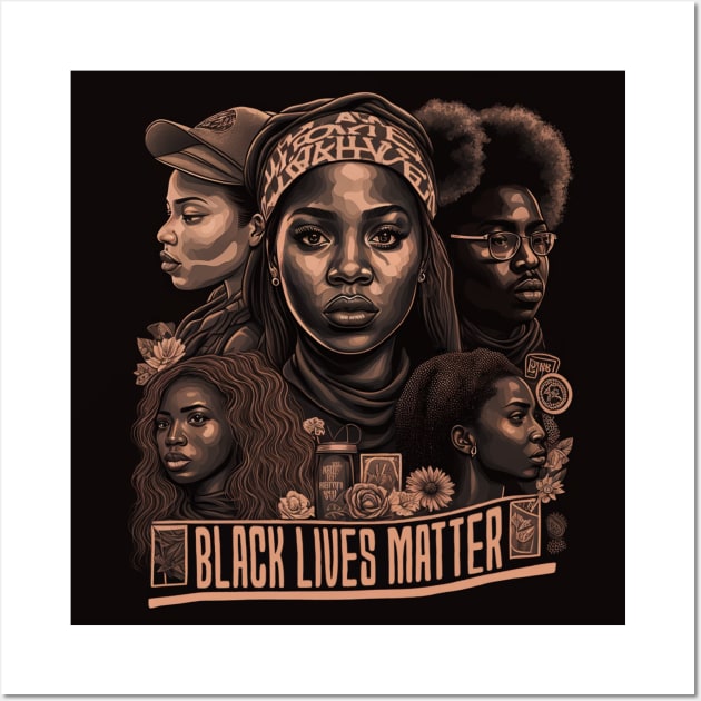 BlackLivesMatter Wall Art by Caspi